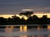 Sonnen Untergang Okavango